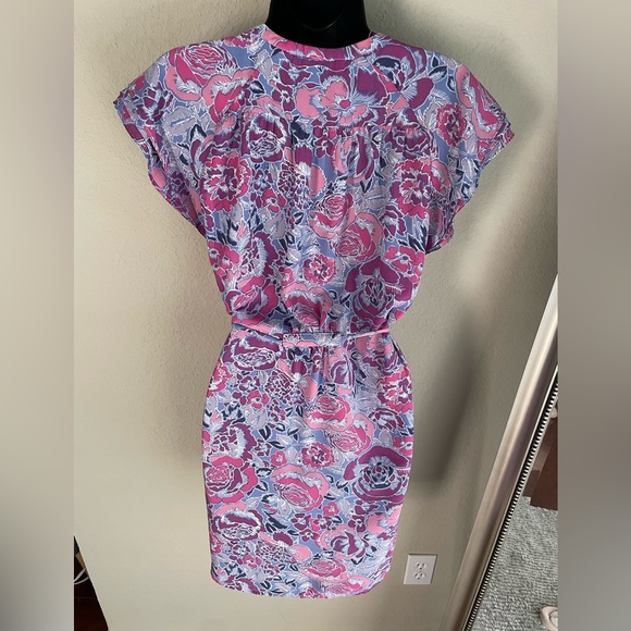 Floral tie waist dress size Small - Picture 3 of 4